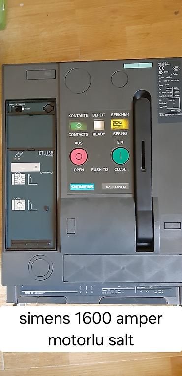 Siemens WL I 1600 N avtomatik açar (motorlu şalter) - Nominal