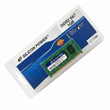 Память для ноутбука So DIMM DDR2 1GB PC5300 (667MHz) Silicon Power at lalafo.kg Память для ноутбука So DIMM DDR2 1GB PC5300 (667MHz) Silicon Power
