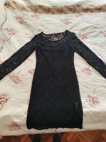 haljina 36: L (EU 40), M (EU 38), color - Black, Other style, Long sleeves