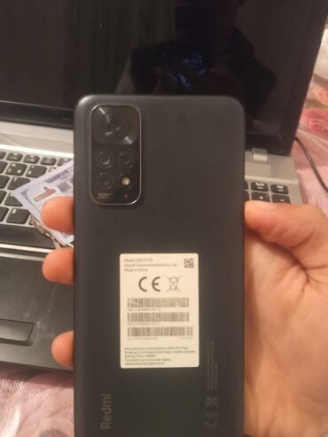 iphone 11 pro max sekilleri: Xiaomi Redmi Note 11, 64 GB, rəng - Qara, 
 Düyməli, Barmaq izi