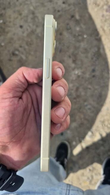 Apple iPhone: IPhone 15, 128 GB, Sarı, Barmaq izi, Sənədlərlə, Zəmanət — 5