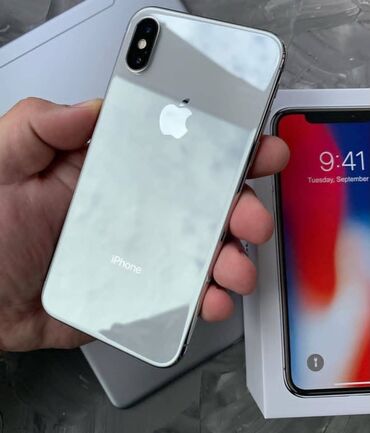 продать айфон 4: IPhone X, 64 ГБ, Белый, Отпечаток пальца, Face ID