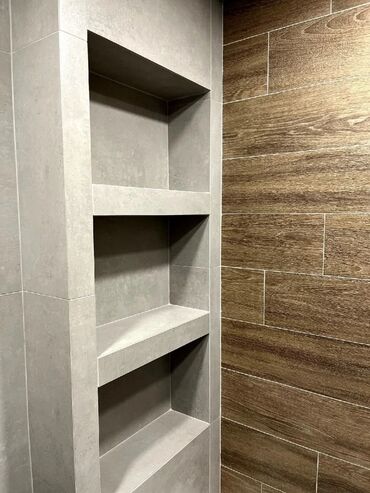 Укладка плитки: Резка плитки, Гидроизоляционные работы, Подготовка стен для грунтовки | Керамическая плитка, Керамогранитая плитка, Мозаичная плитка | Вертикальная укладка, Горизонтальная укладка, Диагональная укладка Больше 6 лет опыта — 5