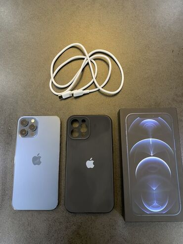 Apple iPhone: IPhone 12 Pro Max, 128 GB, Pacific Blue — 9