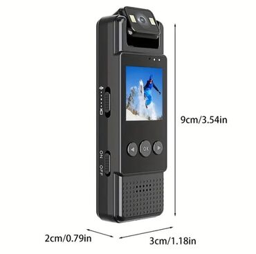 Videokameralar: 180 dərəcə dönən lensə malik bu mini korpus kamera, istifadə rahatlığı — 2