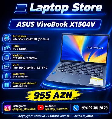 ASUS: 🔥 TƏLƏSİN! Bu qiymətə belə noutbuk hər gün olmur! 🔥 💻 ASUS VivoBook — 1