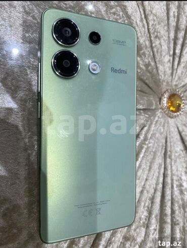 iphone arxa şuşə: Redmi Note 13, 256 GB, rəng - Yaşıl, Barmaq izi, İki sim kartlı, Face ID