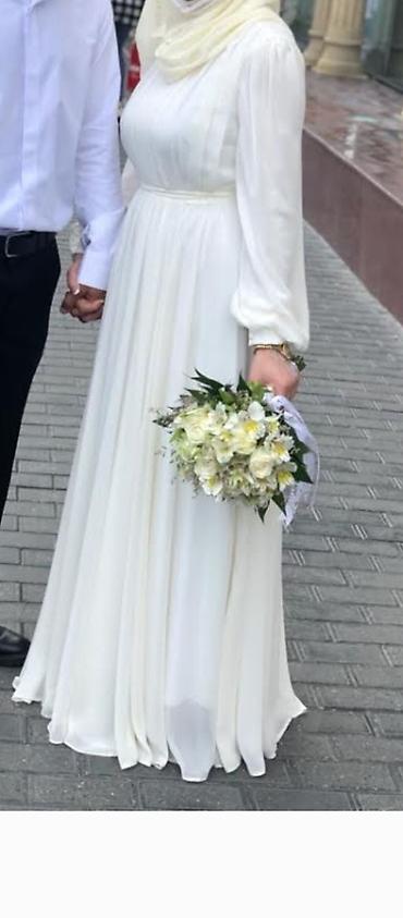 dini dukan: Ağ rəngli, zərif və örtülü nikah/qəbul libası. toylar üçün de — 1