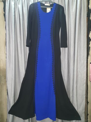 длинное платье в пол с рукавами: Вечернее платье, Русалка, Длинная модель, С рукавами, XL (EU 42)