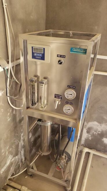 istehsal avadanlıqları: OSMOS aparatı purepro drinking water system islenilib 1 il