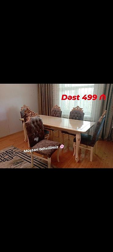 sdullar: Dördbucaq masa, Qonaq otağı üçün, 6 nəfər — 1