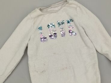 sweterek z cyrkoniami: Sweatshirt, H&M, 10 years, 134-140 cm, condition - Good