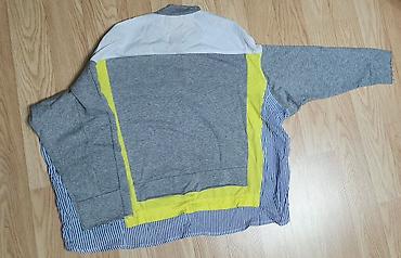 idman sort: Trendyol- Qadınlar üçün rəng bloklu uzunqol sweatshirt - Dizayn: Önü — 5