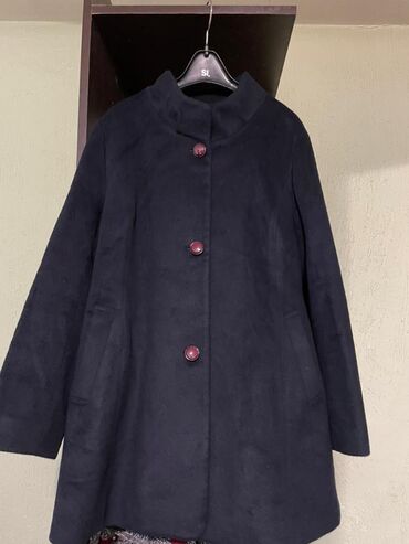 пальто 44: Пальто, Классика, Осень-весна, Ангора, Короткая модель, XL (EU 42)