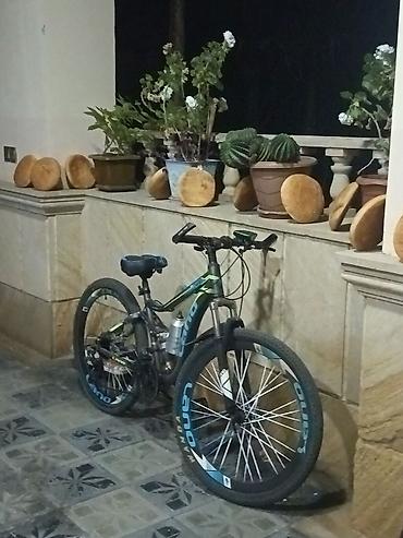 adidas velosiped: Dağ velosipedi – 26" təkərlər, ön və arxa amortizasiya, disk əyləclər — 1