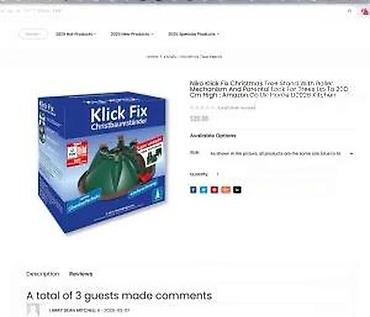 Praznična dekoracija: Stalak za jelku Niko Klick Fix - Namenjen za prirodne jelke visine do — 13