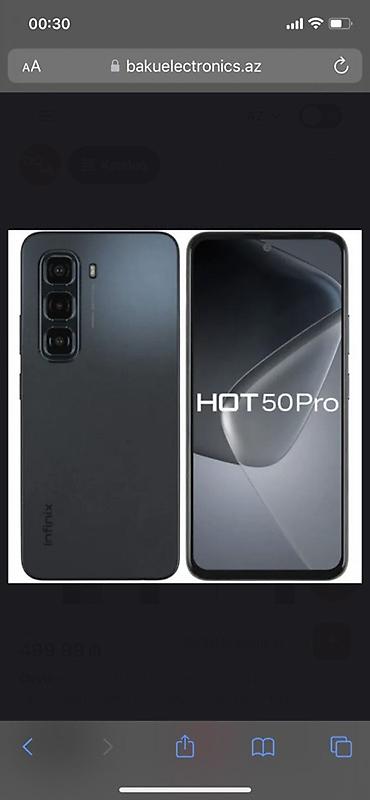 hot telefon: Infinix HOT 50 Pro, rəng - Boz, Sensor — 1