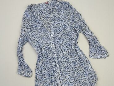 bluzki w kwiaty z bufiastymi rękawami: Блуза жіноча, S, стан - Дуже гарний