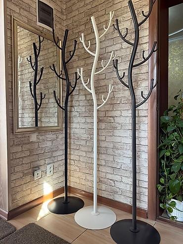 Вешалки: Напольная вешалка «Дерево» (металл) - Дизайн: ствол с ветвями — 5