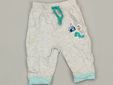 spodnie dresowe na szczupłego chłopca: Sweatpants, 3-6 months, condition - Fair