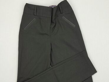 czarne spodnie z wysokim stanem materiałowe: Spodnie materiałowe, George, 13 lat, 158, stan - Bardzo dobry
