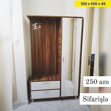 mini skaf: Dəhliz üçün funksional paltar dolabı-komod dəsti. - Ölçü: 100 × 200 × — 1