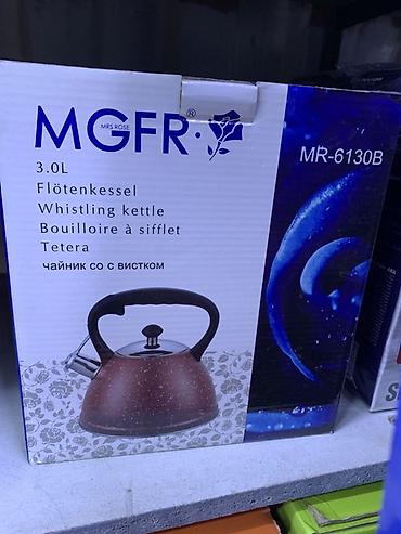 Чайники: Чайник со свистком MGFR (Mrs. Rose) MR‑6130B - Объем: 3.0 л - Тип — 1