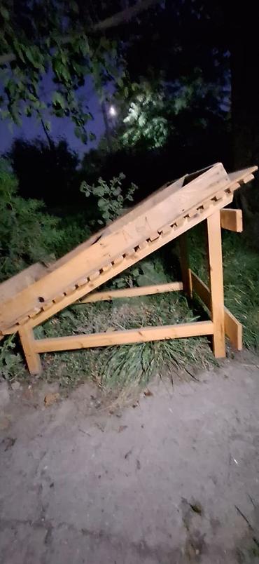 15 лет: Деревянная горка-рампa для катания/трюков - Конструкция из бруса и — 2