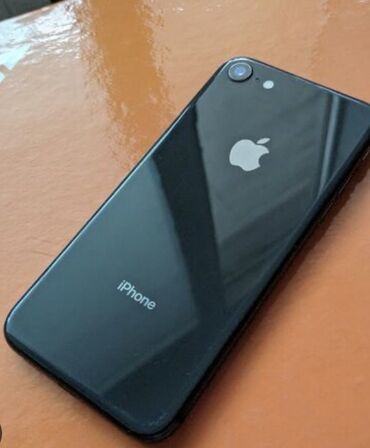 IPhone 8, Б/у, 64 ГБ, Черный, Зарядное устройство, Чехол, 100 %