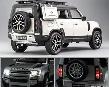 dron thunder: Metalni Auto Land Rover Defender - Beli sa Svetlom i Muzikom Novo, u — 1
