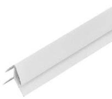 Фасадные 3D панели: ПВХ панель для стен и потолка, белая, с декоративной V‑образной фаской — 17