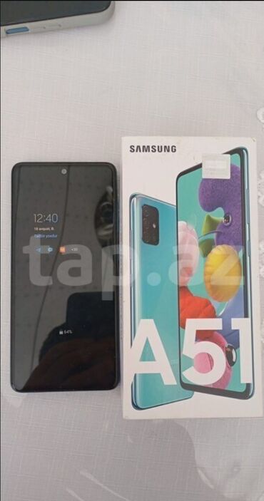 samsung a3 2016: Samsung Galaxy A51, 128 ГБ, цвет - Голубой, Face ID, Отпечаток пальца