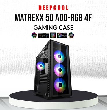 панель на 210: Корпус Deepcool Matrexx 50 ADD-RGB 4F черный Тип корпуса: middle tower