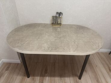 круглый деревянный стол: Ашкана үчүн үстөл, Oval, Бүктөлбөгөн