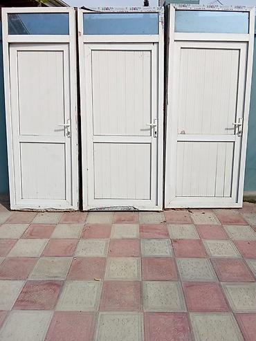 qapi ustu: PVC giriş qapıları – 3 ədəd - Material: ağ rəngli PVC/profil karkas - — 4