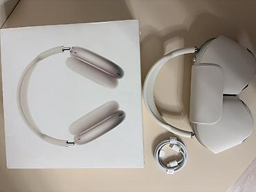 фоновая музыка: Беспроводные полноразмерные наушники, Apple, Б/у — 1