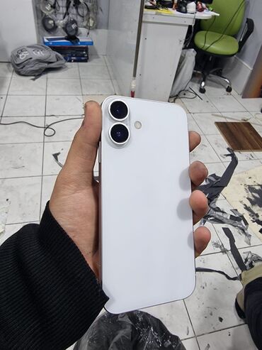 Mobil telefonlar: IPhone 16, 64 GB, Ağ, Simsiz şarj, Face ID