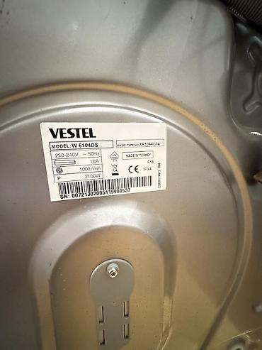 Məişət texnikası: Təzə-işlənməmiş Vestel 6 kq paltaryuyan masın İşığa qənaətli — 4