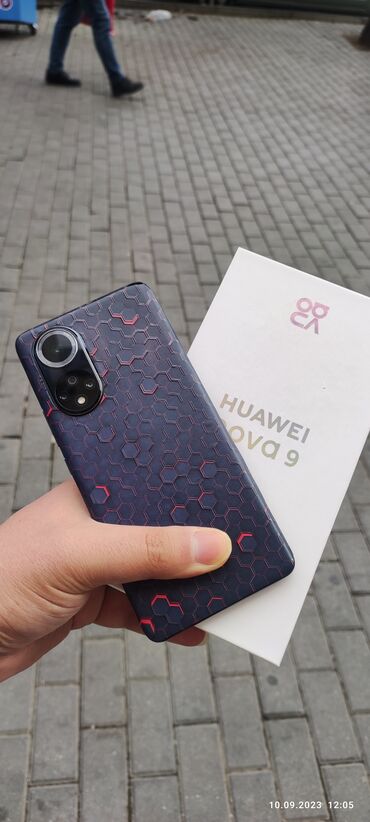iwlenmiw telefonlarin satisi: Huawei Nova 9, 128 GB, rəng - Qara, Zəmanət, Düyməli, Sensor