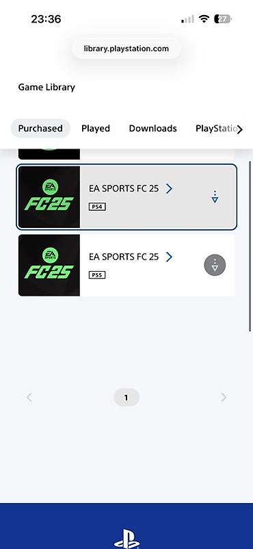 pes 21 oyun: EA SPORTS FC 25 (PS4 və PS5 rəqəmsal versiyalar) - Platformalar: PS4 — 1