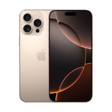Apple iPhone: IPhone 16 Pro, Б/у, 256 ГБ, Desert Titanium, Зарядное устройство, Защитное стекло, Чехол, 100 %