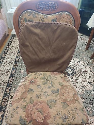 peride: Klassik üslubda taxta yemək dəsti - Material: Kütləvi ağac (oyma — 4