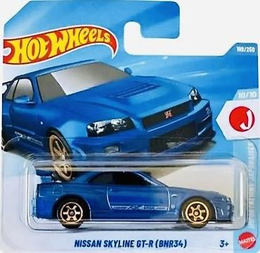 mini gt: Hot Wheels – Nissan Skyline GT‑R (BNR34) die-cast model maşın. Elaqe — 2