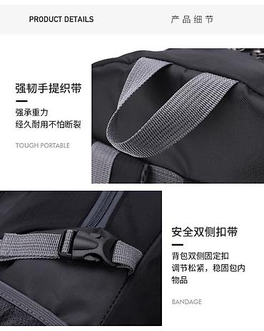 Туристические рюкзаки: 🎒 Рюкзак фирменный Легкий и компактный в черно-красном исполнении - — 3