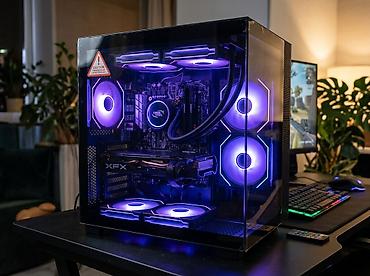 компютеры для игр: Компьютер, ядер - 4, ОЗУ 16 ГБ, Игровой, Новый, Intel Core i7, AMD Radeon RX 580, HDD + SSD — 1