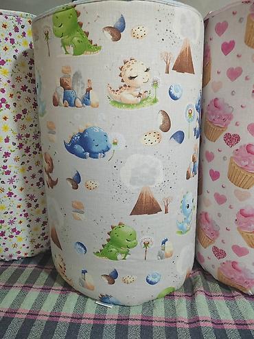 Other textile: Dekorativne i praktične korpe/organizeri od tekstila za dečiju sobu - — 9