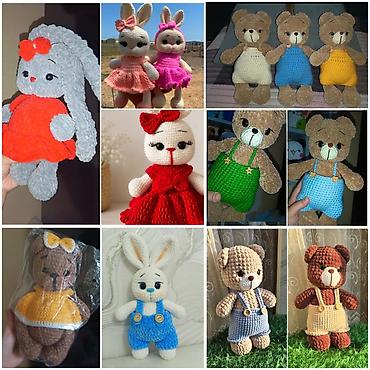 pişik yumşaq oyuncaqlar: Əl işi toxunma oyuncaqlar – amigurumi kolleksiyası - Material — 1
