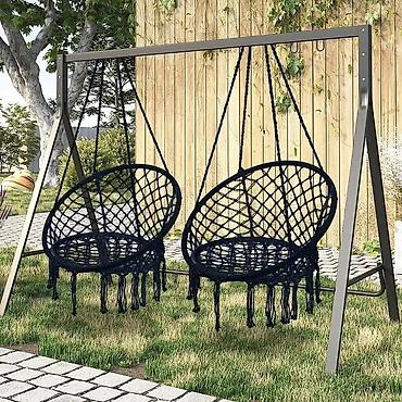 Садовые качели: Садовые качели Со спинкой, Без крыши — 1