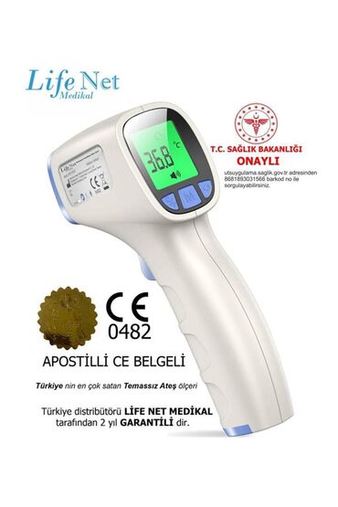uşaq termometrləri: İnfrared təmassızTermometr.Life Net Alman şirkətinin istehsalı,satış