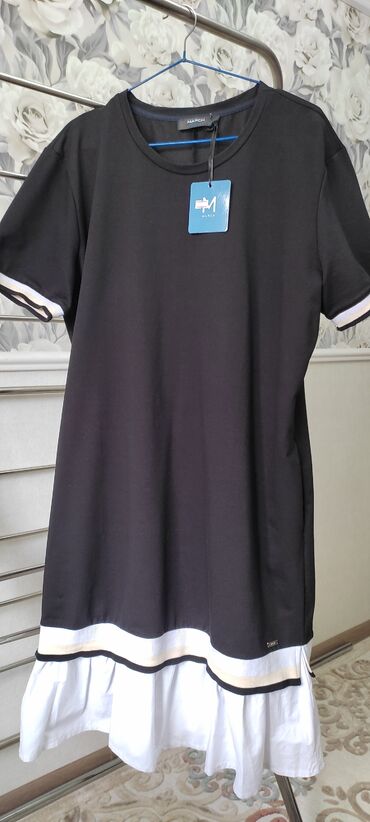 платье женский: 2XL (EU 44), L (EU 40), түсү - Кара